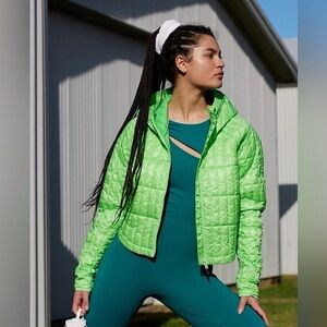 Free People FP Movement Light As A Feather Packable Puffer Jacket Green